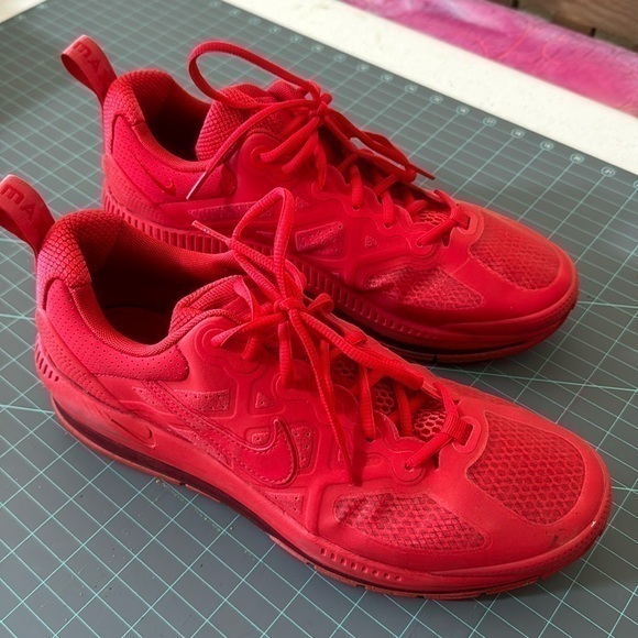 Nike Air Max Genome. Bright Red. All Red! Worn Once.